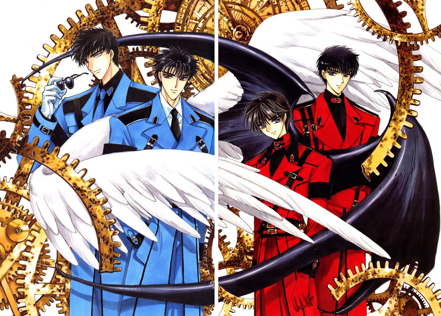 clamp x monou fuuma sakurazuka seishirou shirou kamui sumeragi